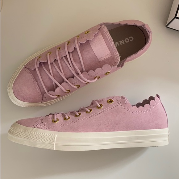 New Converse Chuck Taylor Ox platform suede pink - Picture 6 of 6